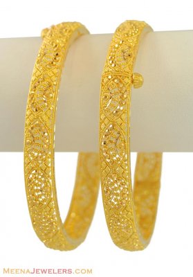 22K Yellow Gold Kadas(2 pcs) ( Kadas )