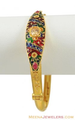 Meenakari Gold Bangle ( Antique Bangles )