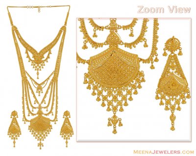 22K Rani Haar Set (Bridal Necklace) ( Bridal Necklace Sets )