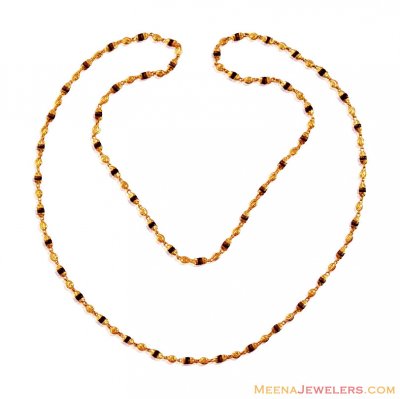 Holy Tulsi Mala 22K Gold ( 22Kt Long Chains (Ladies) )
