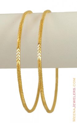 21K Gold Bangles (2 Pcs) ( Gold Bangles )