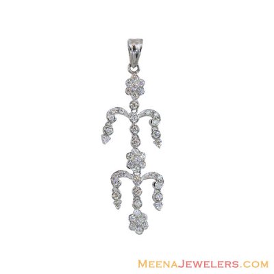 18K White Gold Fancy Pendant ( Fancy Pendants )