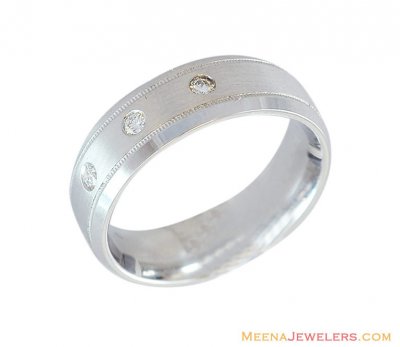 18K Diamond Band (Mens) ( Diamond Rings )