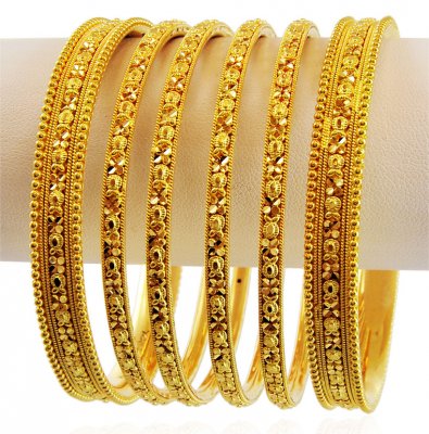 Indian Bangles Set 22K Gold ( Set of Bangles )