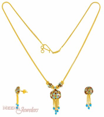 Gold Necklace Set ( Gold Designer Sets )