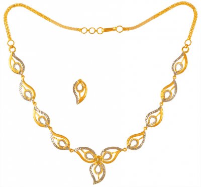 22Kt Gold Light Necklace Set  ( Light Sets )