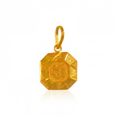 22kt Gold Holy OM Pendant  ( Om Pendants )