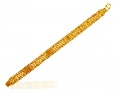 22 Karat Gold OM Bracelet ( Men`s Bracelets )