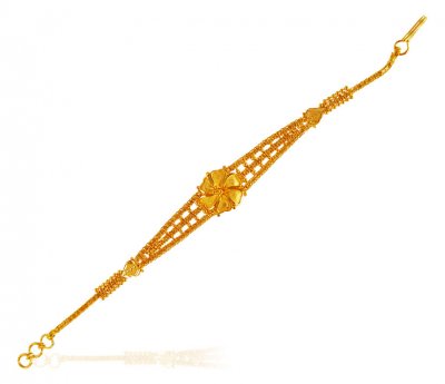 22k Fancy Filigree Bracelet ( Ladies Bracelets )