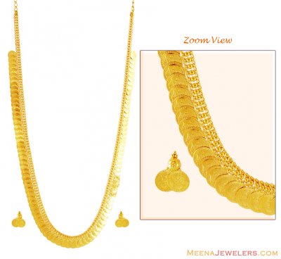 22K Gold Long Kasu Maalai ( 22 Kt Gold Sets )