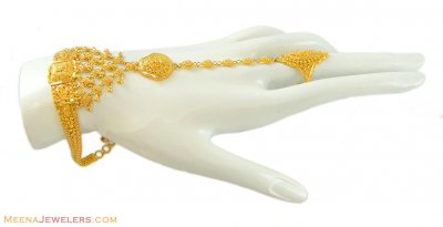 22K Single Ring Bracelet (Panja) ( Ladies Bracelets )