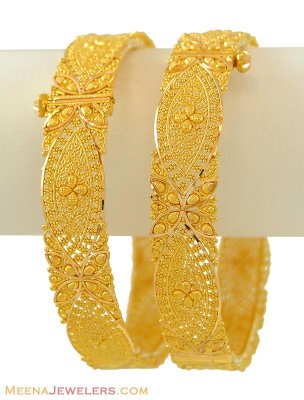 22K Designer Gold Bangles  ( Kadas )