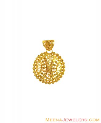 22K Gold Filigree Pendant ( Fancy Pendants )