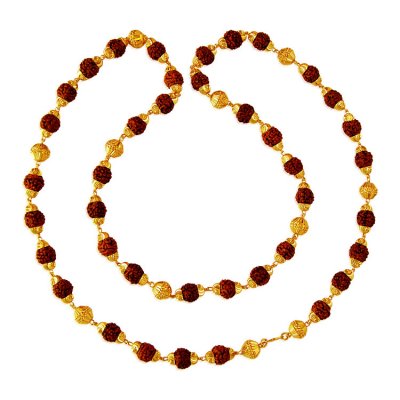 22Kt Gold Rudraksh Mala ( Men`s Gold Chains )