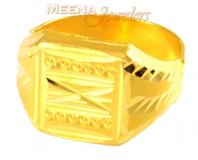 22Kt Gold Mens Ring ( Mens Gold Ring )