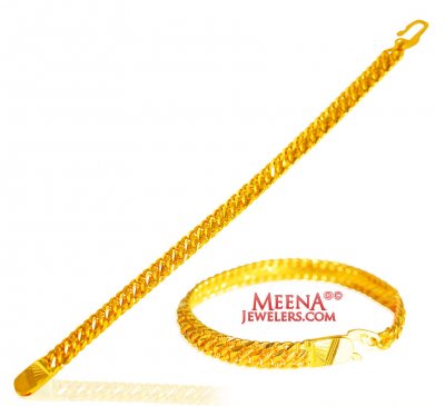 22kt Gold Mens Bracelet  ( Men`s Bracelets )