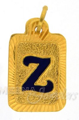 22Kt Initial ( Z) Pendant ( Initial Pendants )