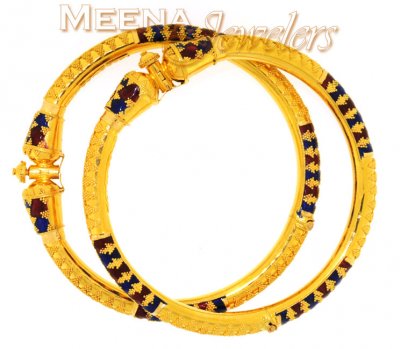 22Kt Gold Bangle ( Kada) Pair ( Kadas )