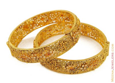 22K Antique kadas(Bangles) ( Antique Bangles )