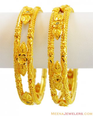 Gold Bangles 22K (Pair) ( Gold Bangles )