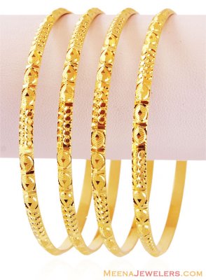 Machine Made 22K Bangles Set ( Set of Bangles )