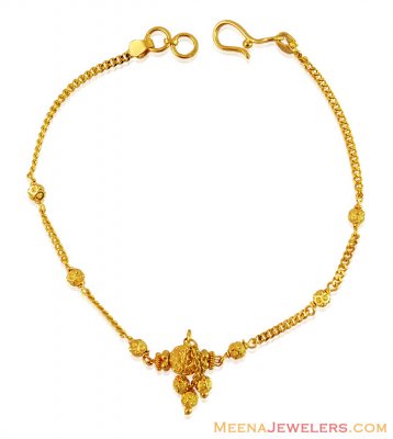 22K Gold Bracelet with Hanging ( Ladies Bracelets )
