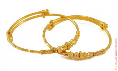 22K Gold Baby Bangles ( Baby Bangles )