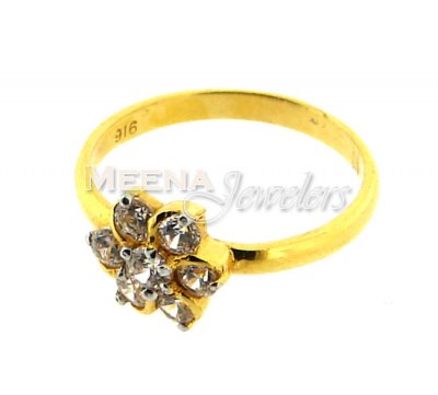 22Kt Gold Ladies Signity Rings ( Ladies Signity Rings )