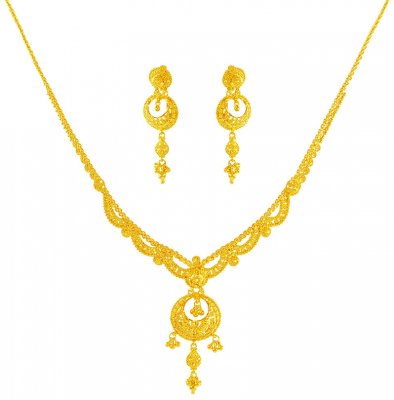 22K Gold Light Necklace Set ( Light Sets )