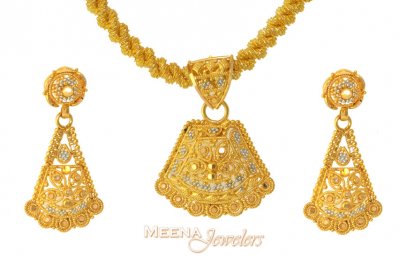 22Kt Gold Pendant Set ( Gold Pendant Sets )