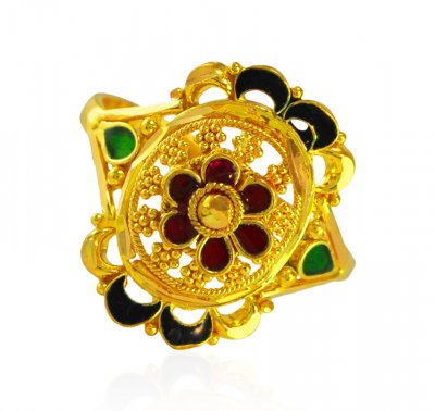 22k Gold Traditional Ring ( Ladies Gold Ring )