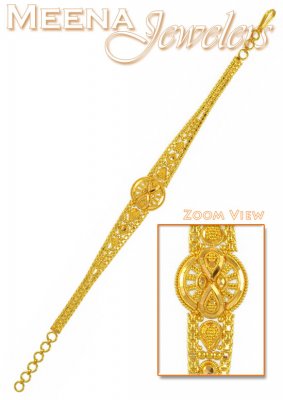 22Kt Gold Filigree Work Bracelet ( Ladies Bracelets )