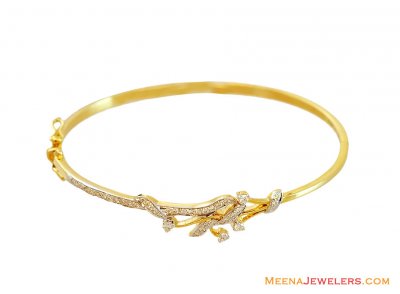 Oval Shape 18K Diamond Bracelet ( Diamond Bracelets )