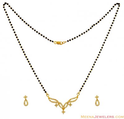 22K Star Signity Mangalsutra Set ( Gold Mangalsutra Sets )