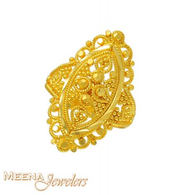 22kt Filigree Baby Gold Ring  ( 22Kt Baby Rings )