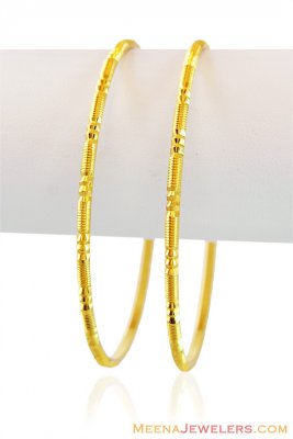 22k Gold Bangles (pair) ( Gold Bangles )