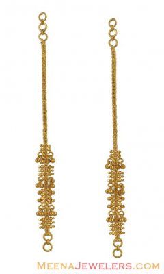 22k Yellow Gold  Kaan Sahar ( Gold Ear Chains )