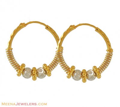 22k Gold Small Hoop Earrings  ( Hoop Earrings )