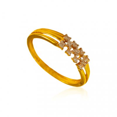 22kt Gold Signity Ring for ladies ( Ladies Signity Rings )