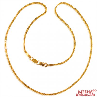 22k Gold Chain (16 Inches) ( Plain Gold Chains )