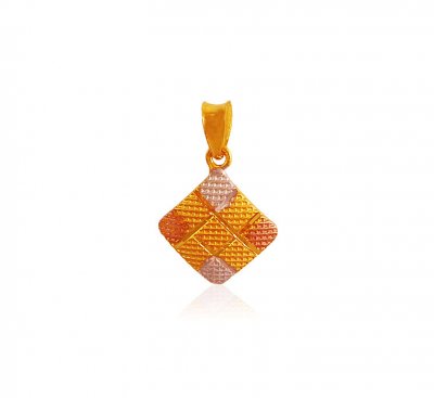 Three Tone Gold Pendant ( Fancy Pendants )