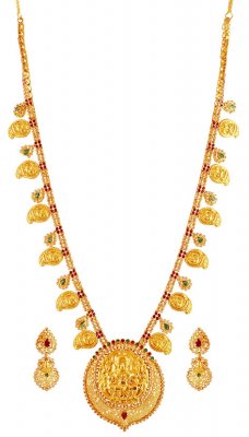 22K Gold Mango Maala Set ( Gold Designer Sets )