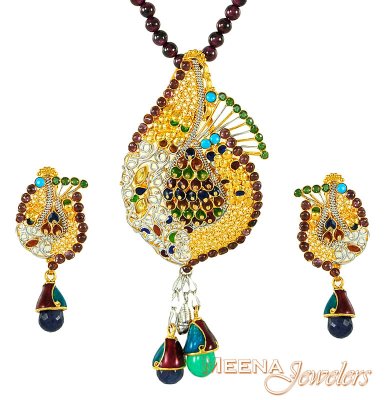 Gold Designer Pendant Set ( Fancy Pendant Set )