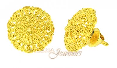 22K Gold Filigree Tops ( 22 Kt Gold Tops )