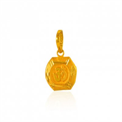 22kt Gold Holy OM Pendant  ( Om Pendants )