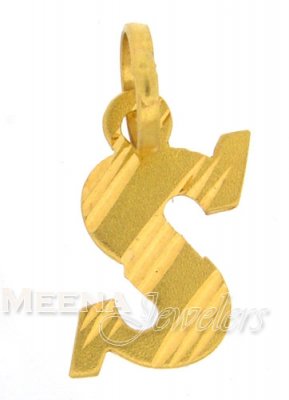 22Kt Initial Pendant (S) ( Initial Pendants )