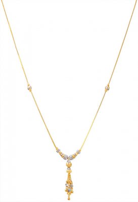 22kt Gold Ladies Two Tone Chain ( 22Kt Gold Fancy Chains )
