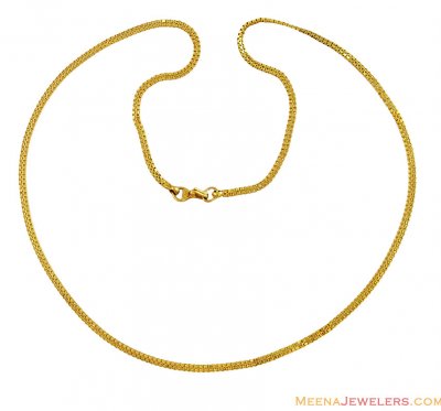 Indian Gold Chain 22K ( Plain Gold Chains )