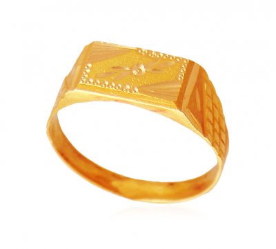 22K Gold Mens Ring ( Mens Gold Ring )