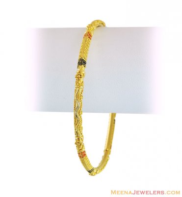 22K Gold Filigree Bangle (1 Pc) ( Gold Bangles )